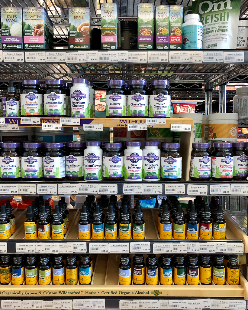 Vitamins and Supplements at Greens N Grains Natural Foods in Door County COVID response