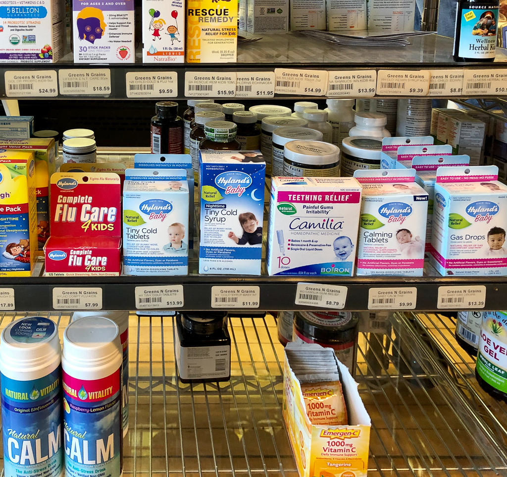 Vitamins and Supplements at Greens N Grains Natural Foods in Door County COVID response