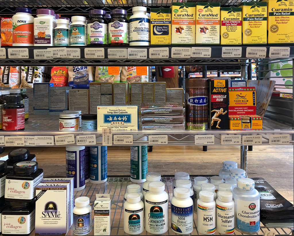Vitamins and Supplements at Greens N Grains Natural Foods in Door County COVID response